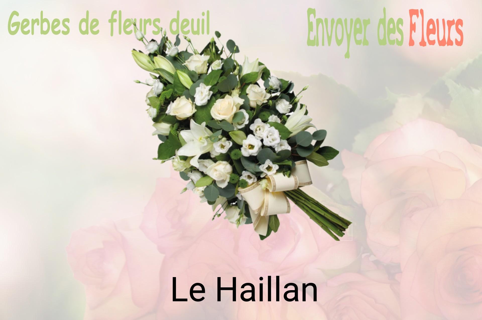 Gerbe de fleurs de deuil livrée à Le Haillan